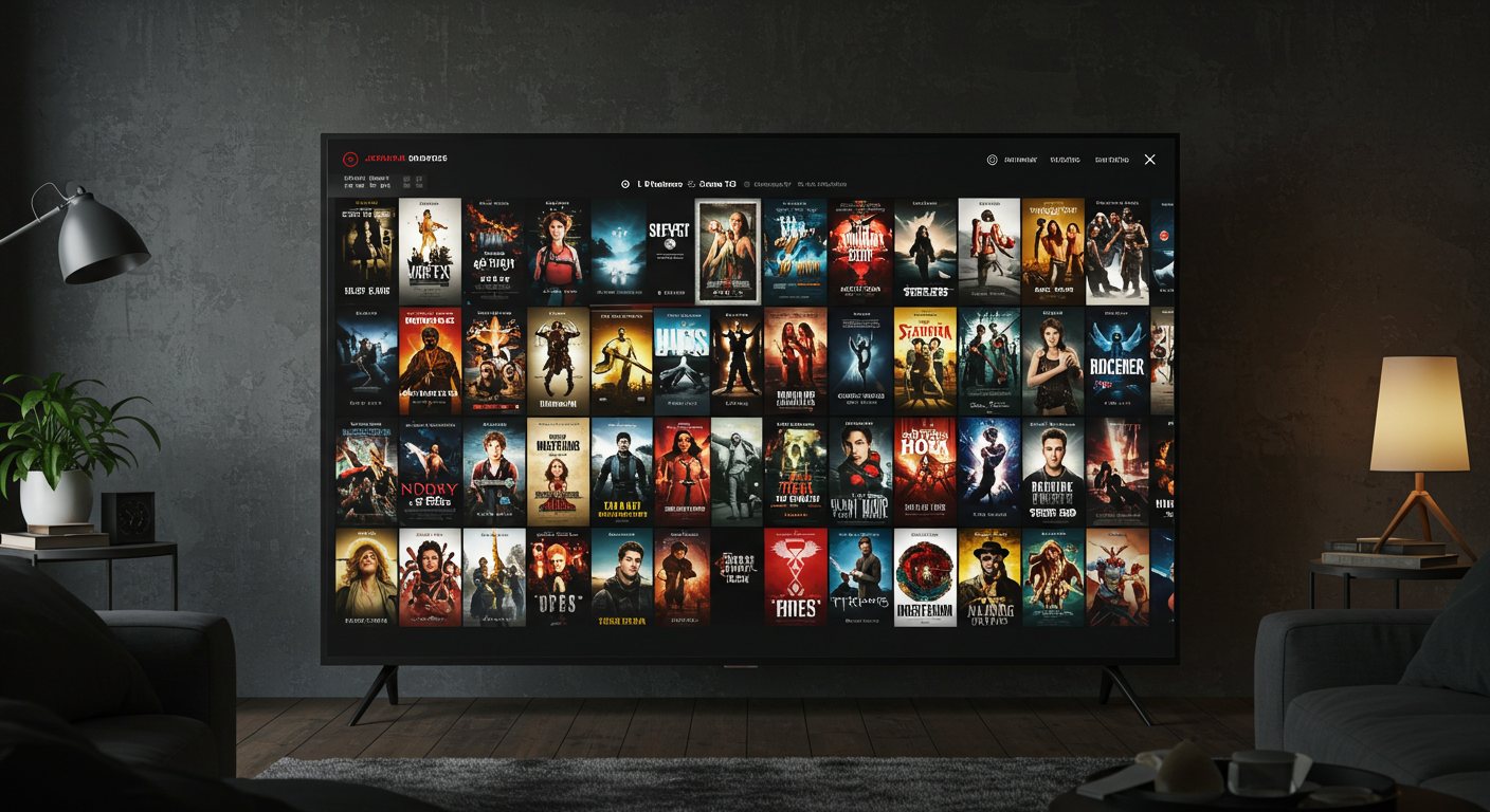Interface de busca de filmes e séries com recomendações personalizadas